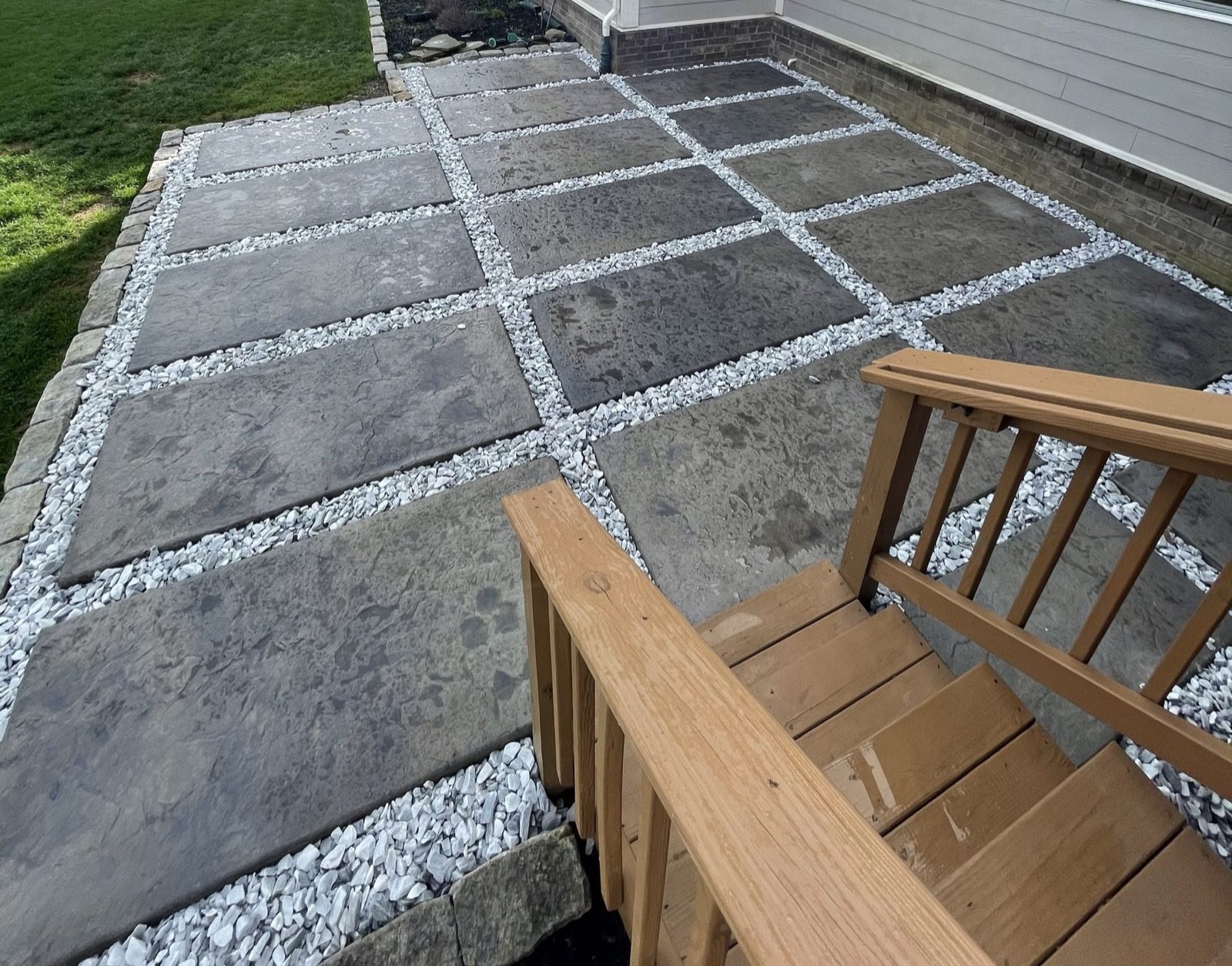 Slate patio