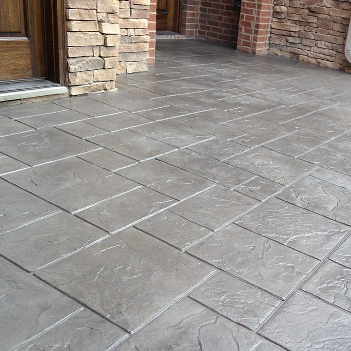 Stamped patio