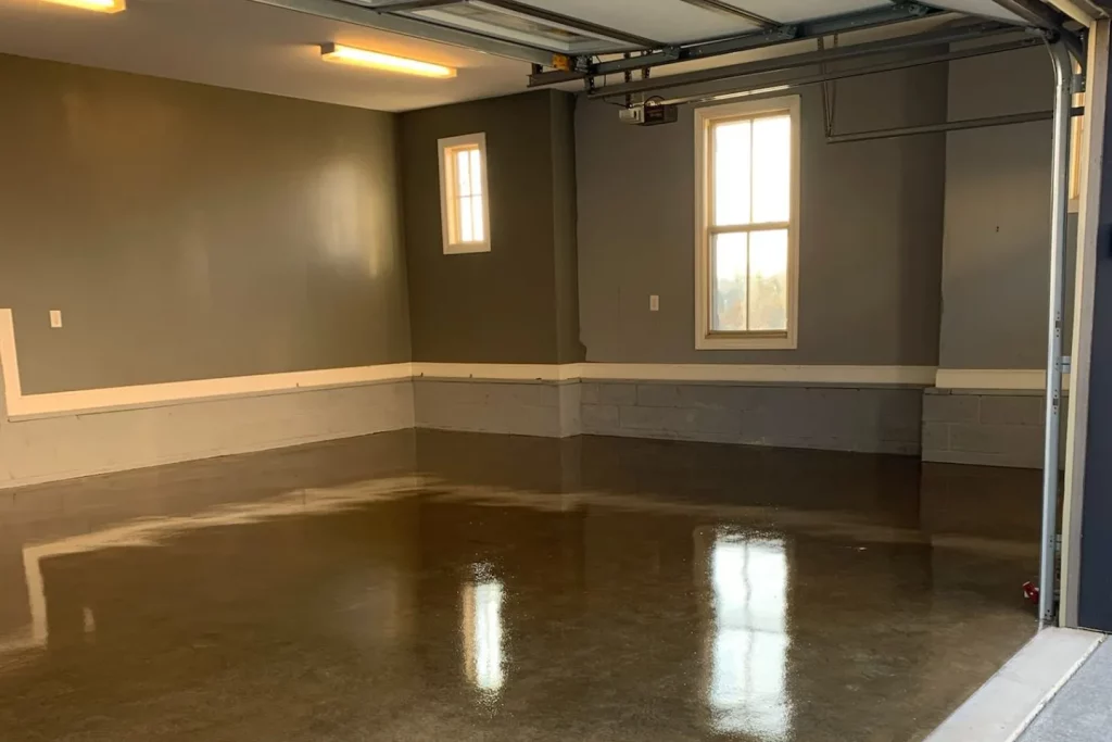 garage floor sealing project photo