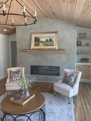 marble coat fireplace resurfacing project